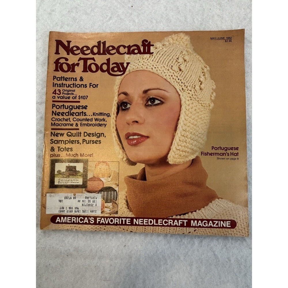 Vintage Needlecraft For‎ Today May/June 1982 Sewing Pattern Magazine Quilt Purse